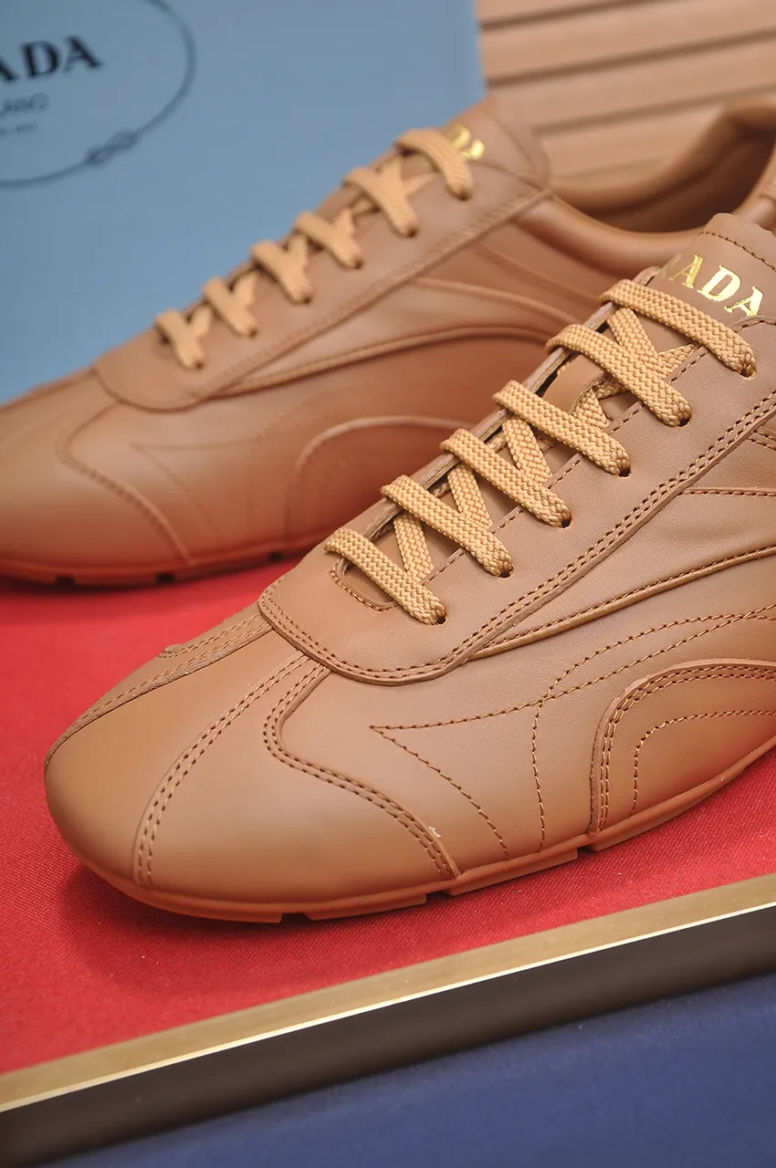 Men's shoes 💰560💶【PRADA】Prada casual shoes for couples, originally developed 1:1, made of high-mercerized cowhide with imported cowhide, silk sheepskin lining, rubber outsole, comfortable and soft on the feet, size for women: 35 to 40. Male 38 to 48💰🔥🔥🔥🔥🔥